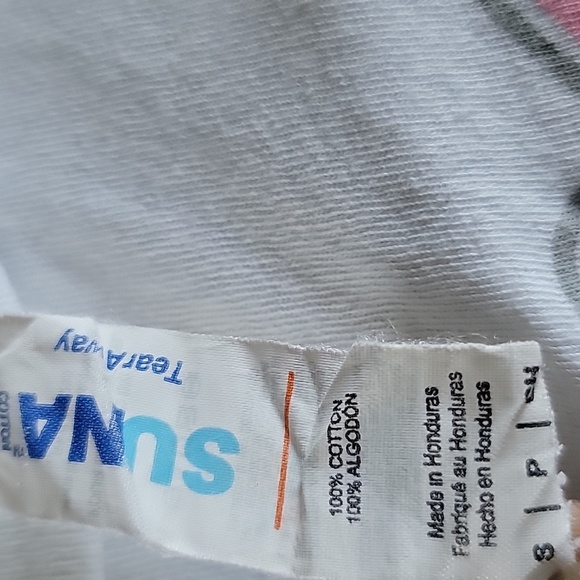 Women's Suna Cotton T-shirt,  White w/"Las Vegas" in Pink,  Size S - Picture 3 of 4